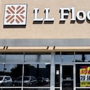 TORRANCE, CALIFORNIA - AUGUST 12: The LL Flooring logo is displayed at one of the LL Flooring retail locations which will close on August 12, 2024 in Torrance, California. The specialty flooring company, formerly called Lumber Liquidators, filed for Chapter 11 bankruptcy yesterday and is closing 94 locations across the U.S. (Photo by Mario Tama/Getty Images)