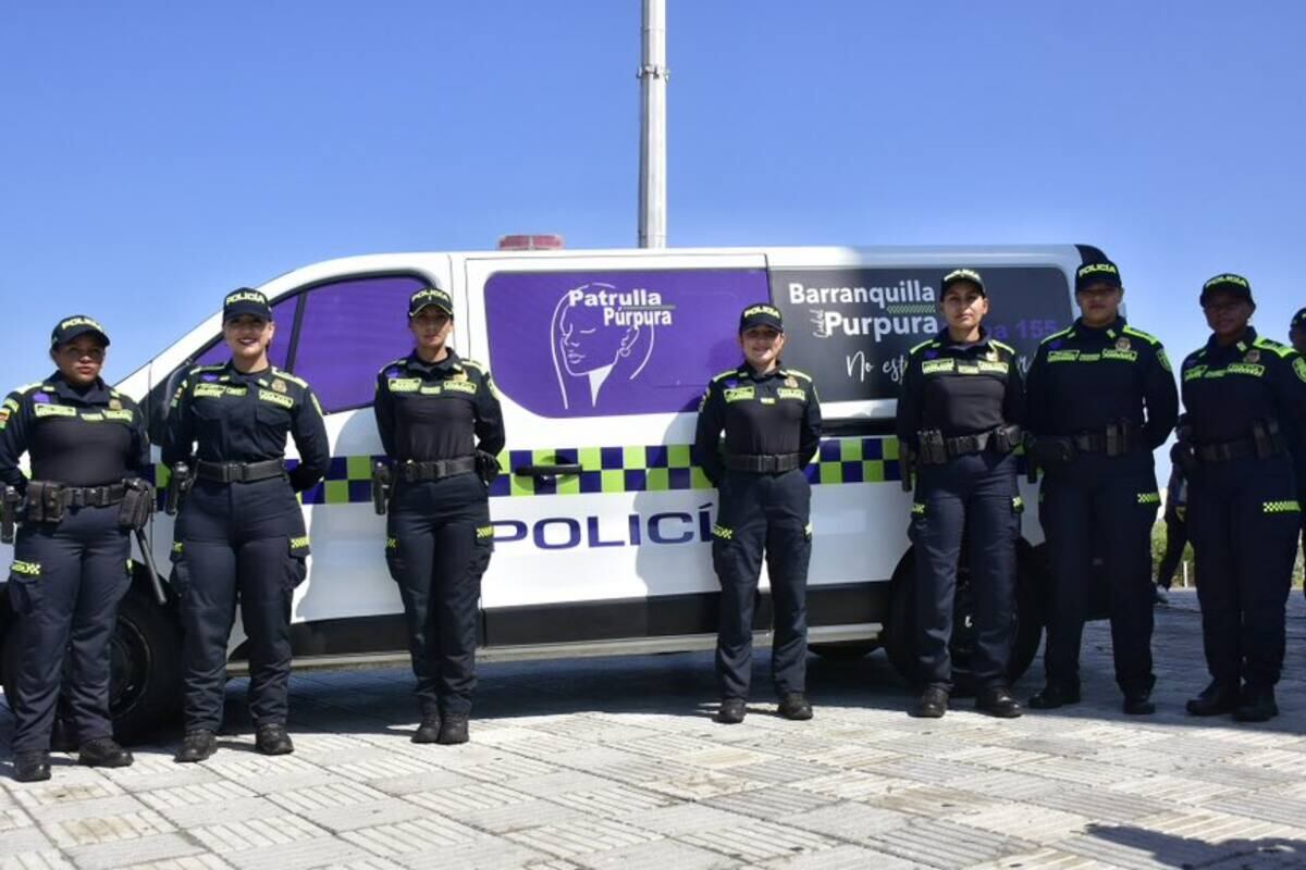 Patrulla Púrpura en Barranquilla.