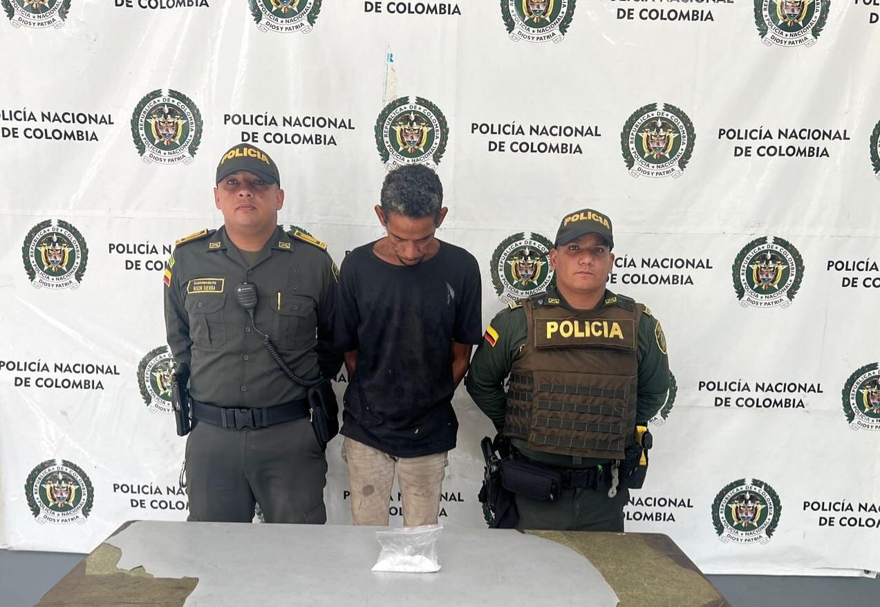 Este es el hombre capturado con droga