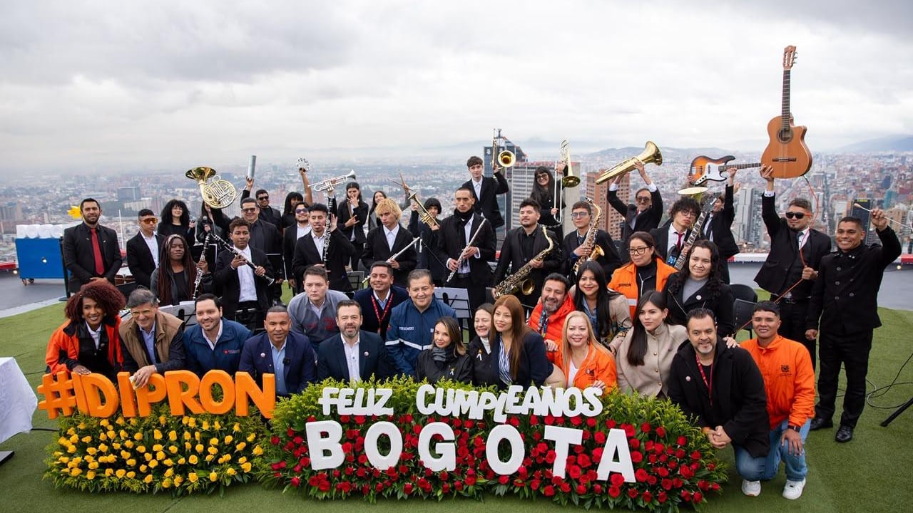 Imagen del cumpleaños 488 de Bogotá.