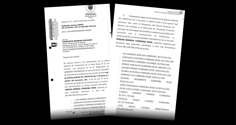 El asunto resulta espinoso para la senadora del Pacto Histórico. En la lista de investigados están sus papás, hermanos, hijos y hasta su exesposo, de quienes, uno a uno, se identifica el patrimonio que deben justificar.