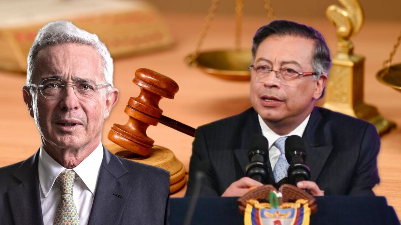 Gustavo Petro y Álvaro Uribe