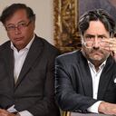 El presidente Gustavo Petro y el exvicepresidente Francisco Santos