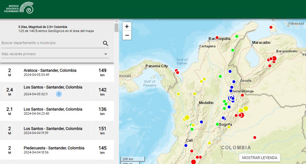 El departamento de Santander es el territorio colombiano más propenso a experimentar actividad sísmica.