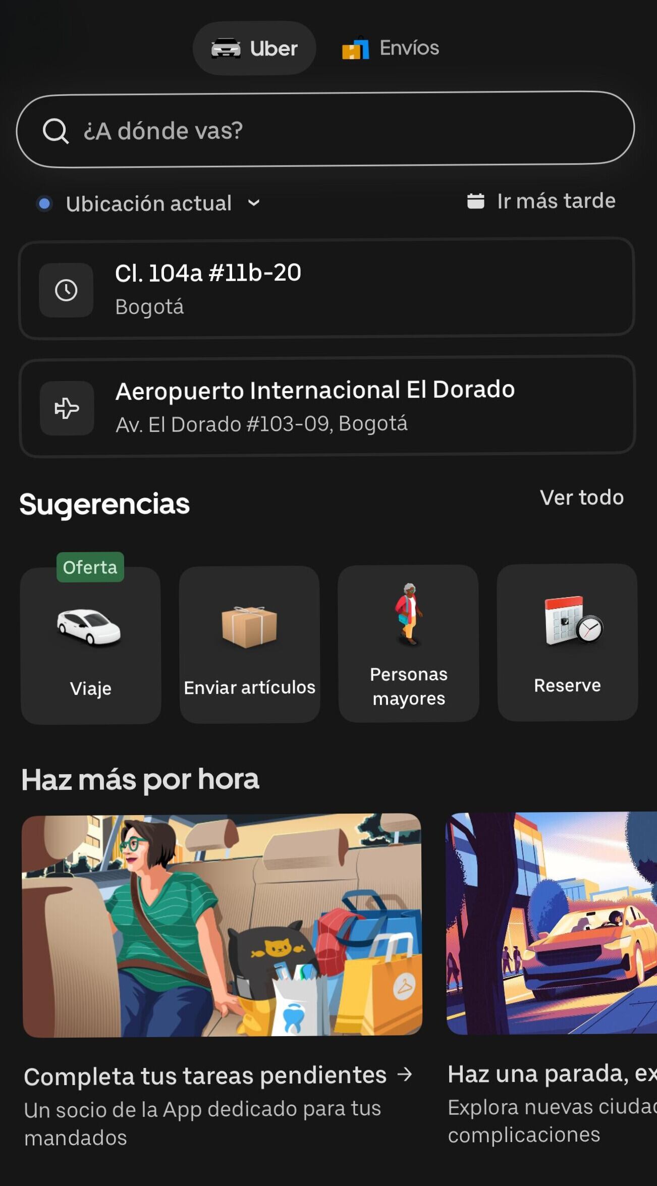 Foto general de Uber personas mayores