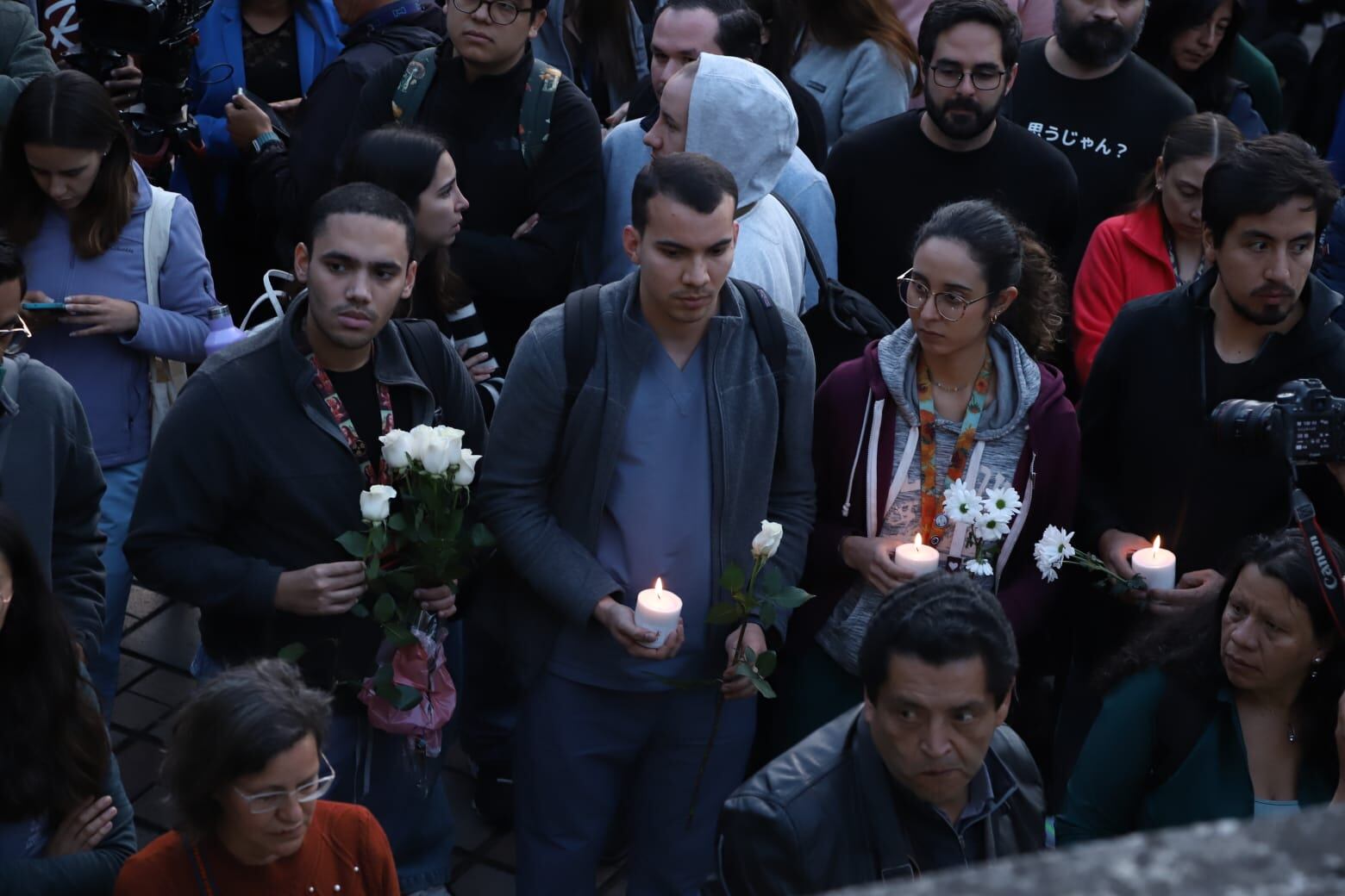 Plantón en la Universidad Javeriana por la Dra. Catalina Gutiérrez