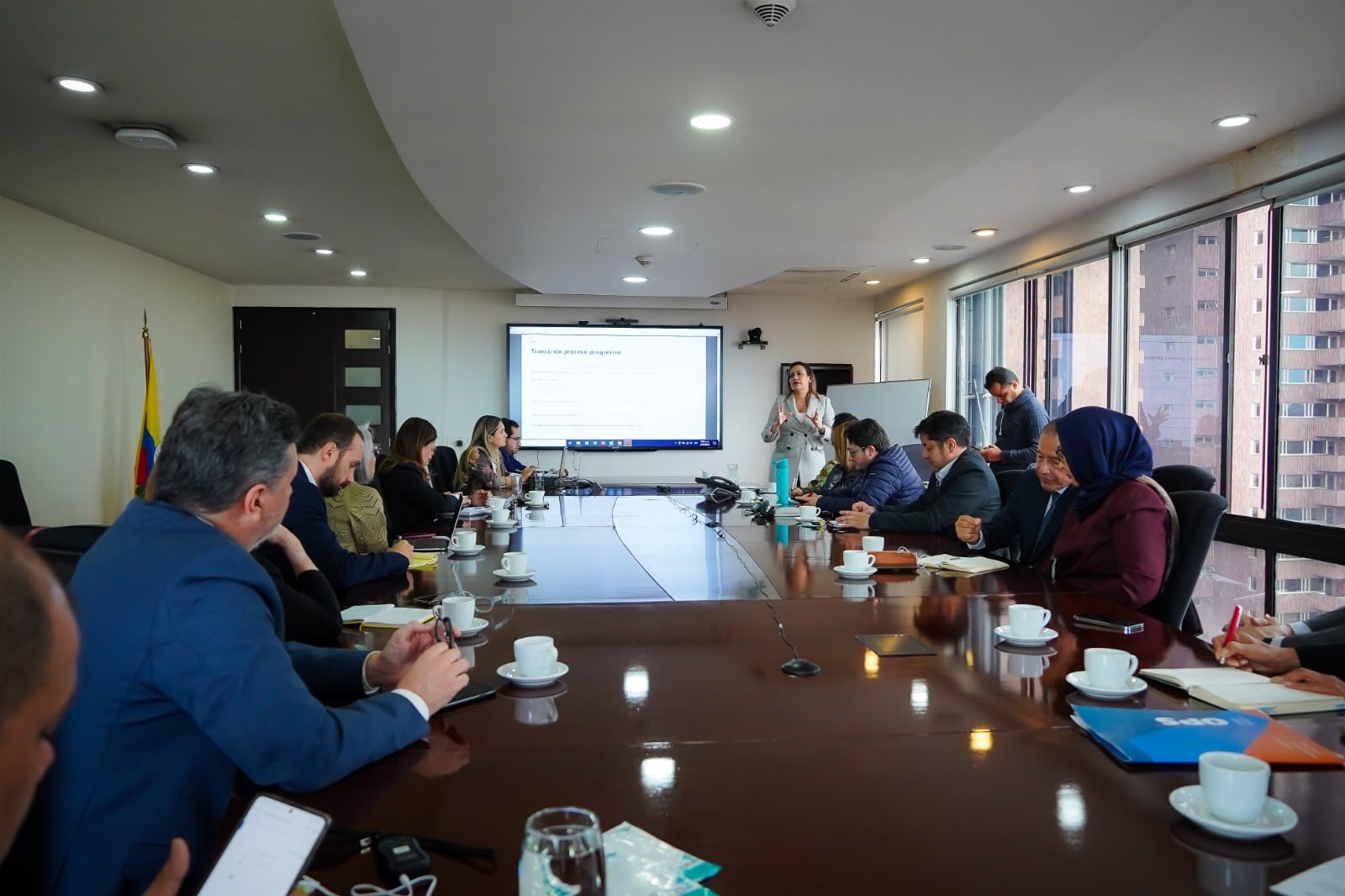 Reunión con la delegación de la OMS.