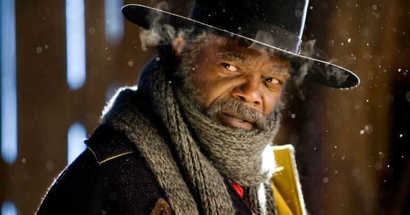 la Academia que entrega los premios Óscar anunció que premiará a dos icónicos actores negros estadounidenses, Danny Glover y Samuel L. Jackson, así como a la estrella noruega Liv Ullmann, la musa de Ingmar Bergman. (Foto: Samuel L. Jackson interpreta a Major Marquis Warren).