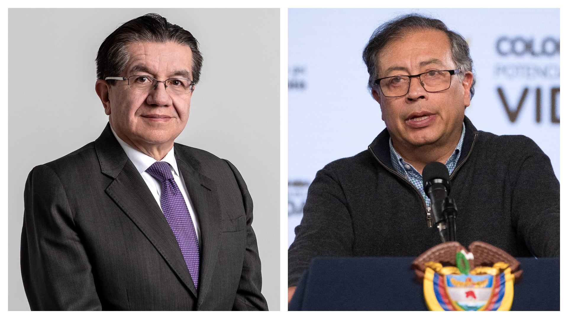 Fernando Ruiz y Gustavo Petro.