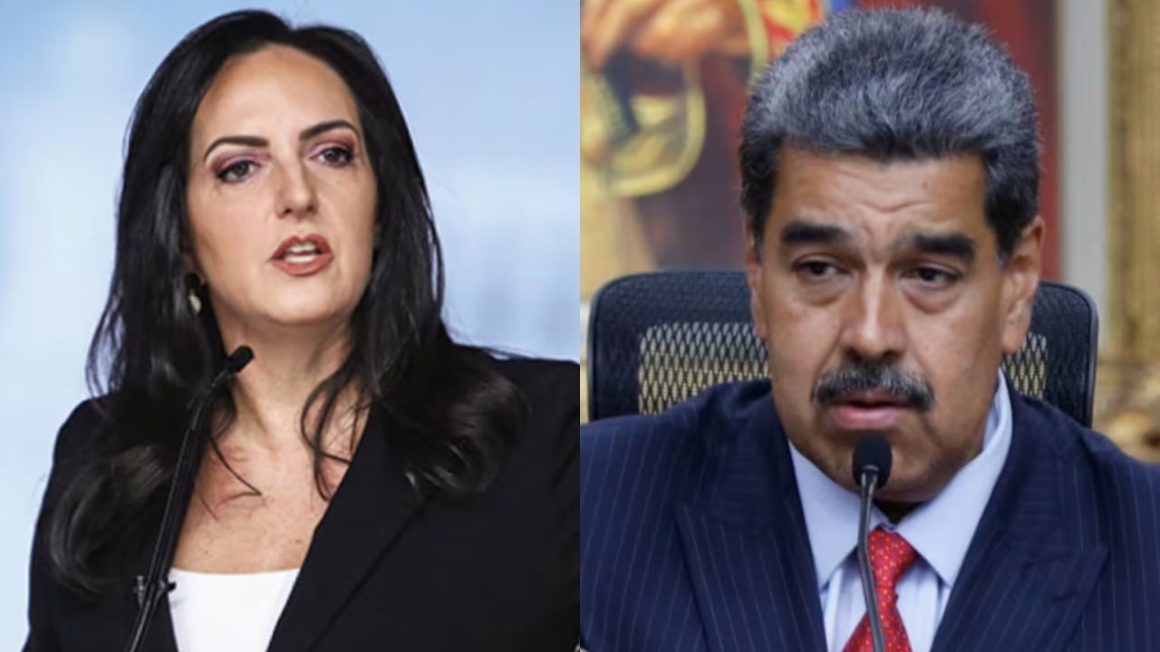 María Fernanda Cabal y Nicolás Maduro.