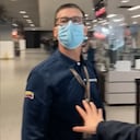 Jaime Alonso Sánchez Cárdenas, funcionario de Migración Colombia que golpeó a un viajero en El Dorado.