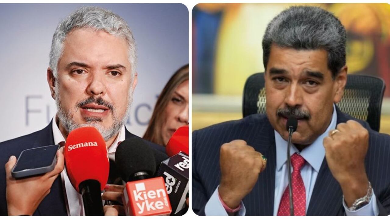 Iván Duque y Nicolás Maduro.