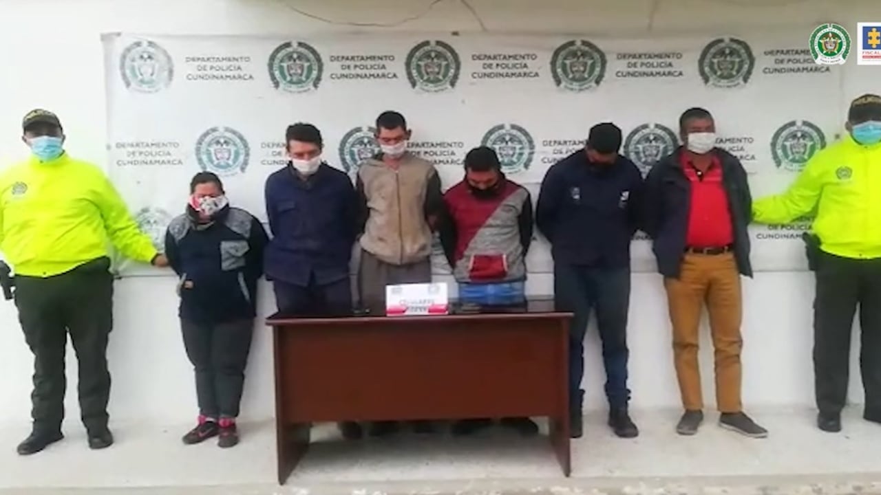 Capturan a Las Ratas, una banda de atracadores en Cundinamarca
