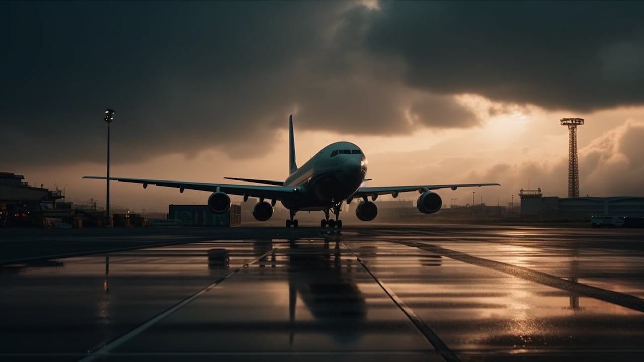 Fuertes vientos y lluvia intensa ha provocado retrasos en los vuelos, la falta de personal su suma a las razones de la suspensión de operaciones.