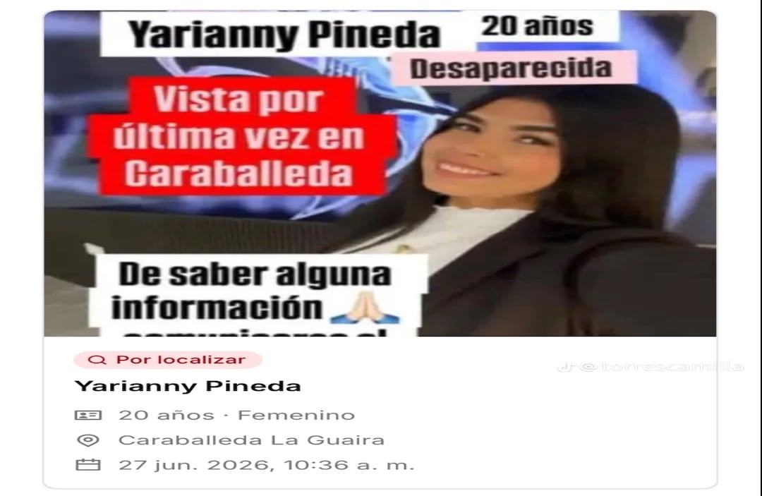 Si tiene información, por favor, comunicarse a los números compartidos o difundir para llegar a más personas.