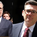 Keir Starmer y el nuevo primer ministro de Reino Unido, Andy Burnham.