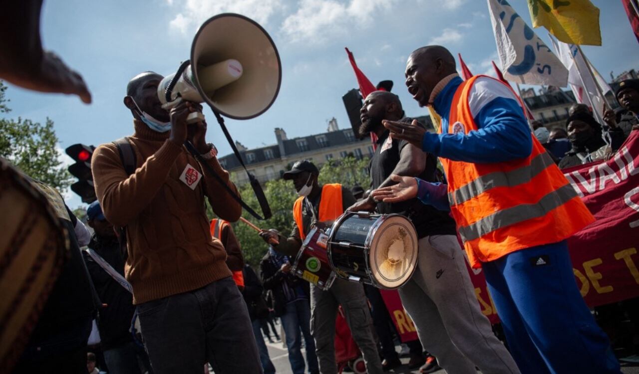 París también fue foco de protestas en este primero de mayo