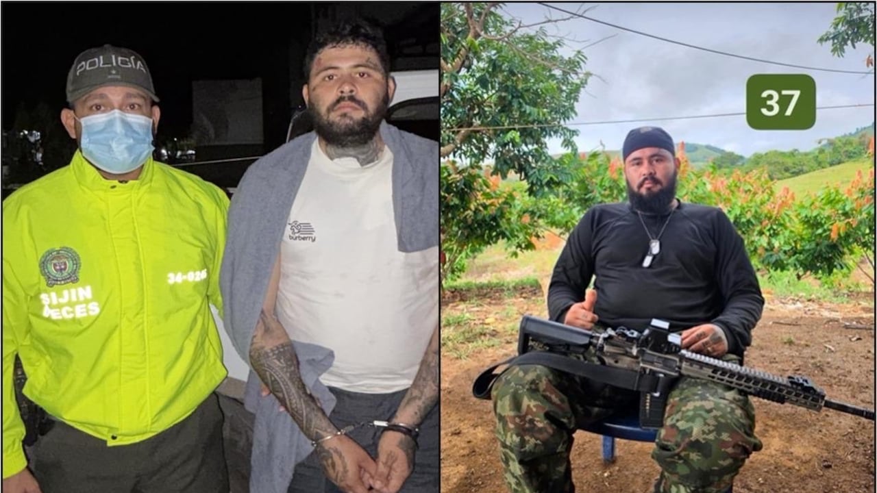 Alias Brayan Veneco, cabecilla de las disidencias de las Farc, capturado en el sur de Bolívar.