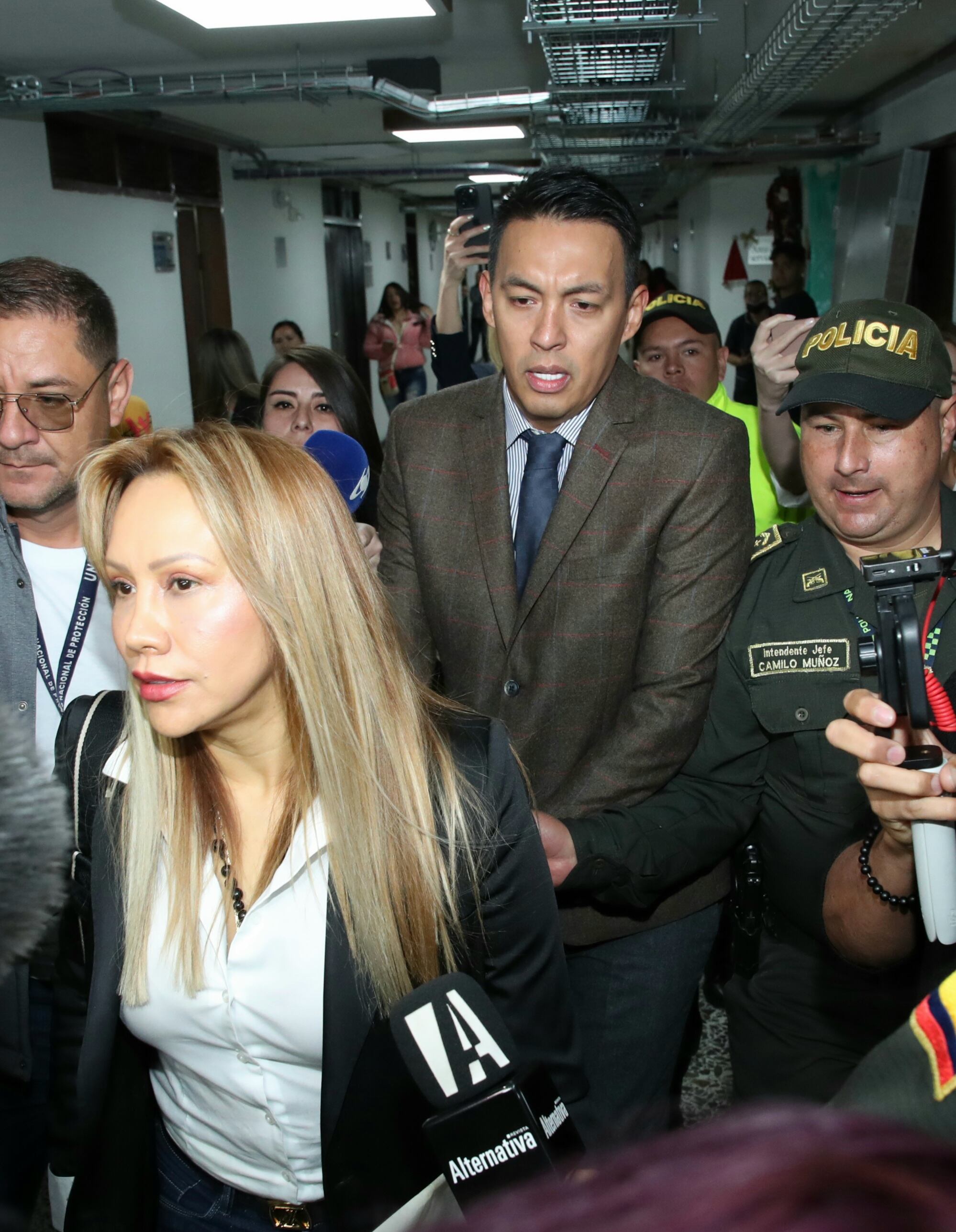 Sandra Ortiz, en los juzgados de paloquemao