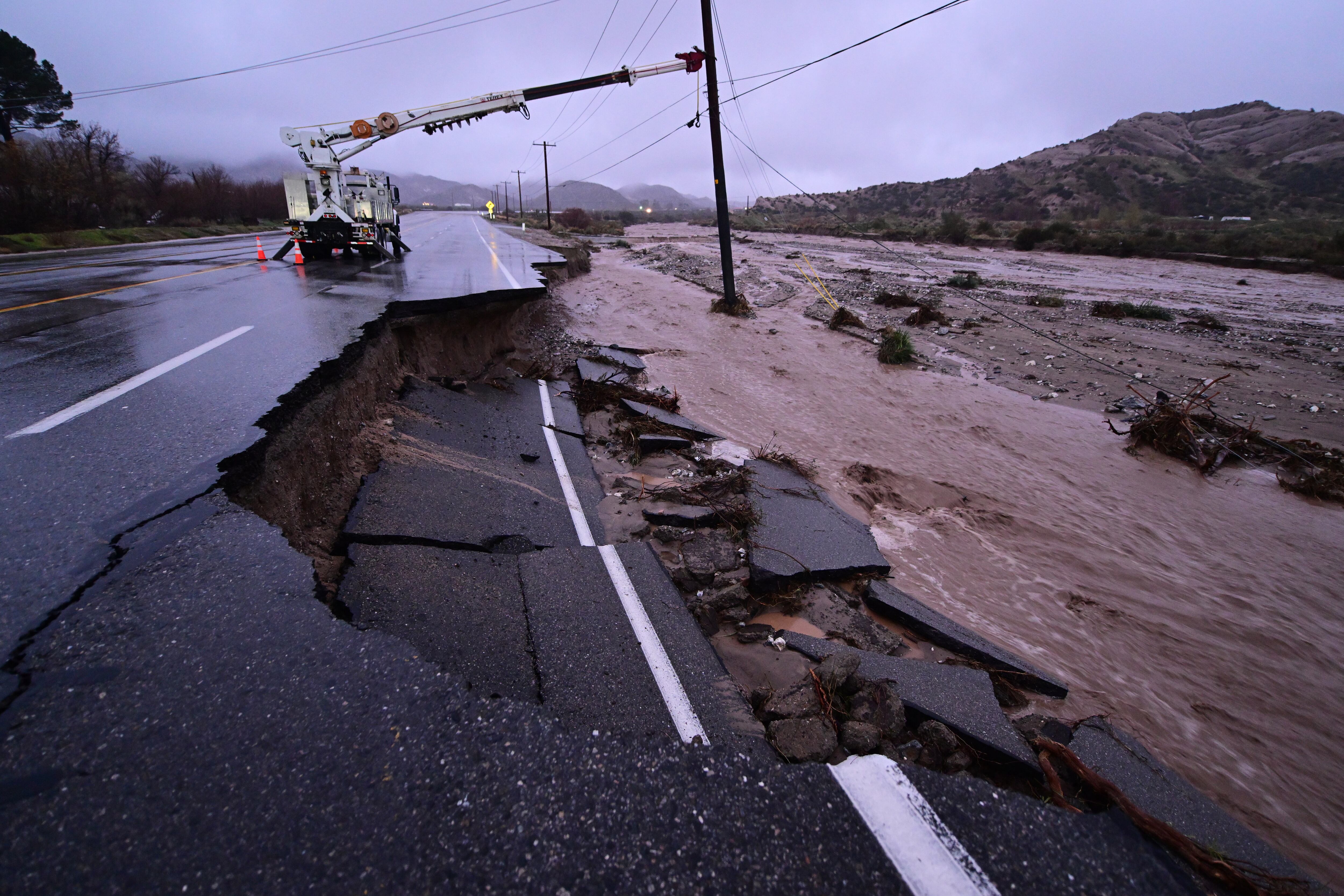 Intensas lluvias en el sur de California