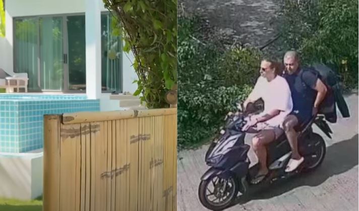 La cabaña fue alquilada por Edwin Arrieta