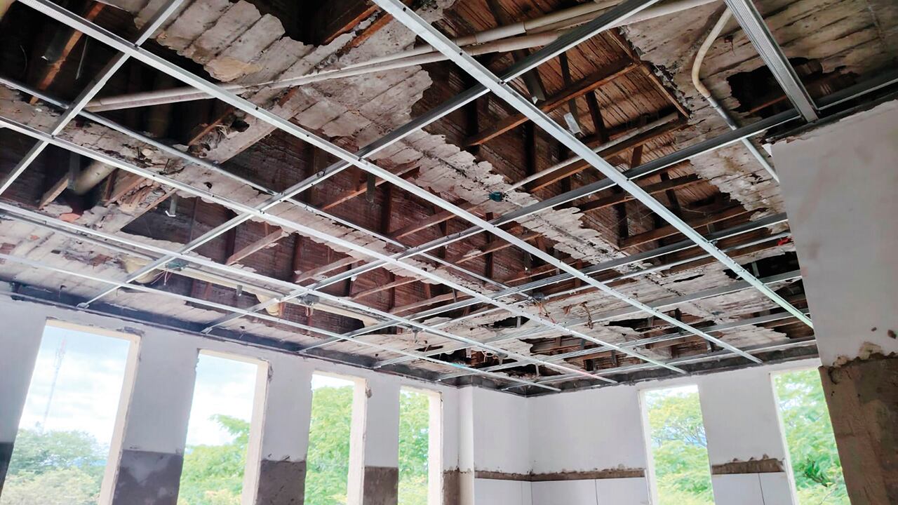 Construcciones sin terminar que pertenecerían al Ejército.