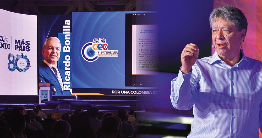    Por el paro camionero, el ministro de Hacienda no pudo asistir al Congreso de la Andi, gremio que preside Bruce Mac Master.