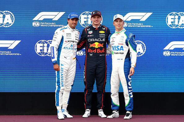 Max Verstappen, Carlos Sainz y Liam Lawson: los tres primeros lugares de la clasificación.