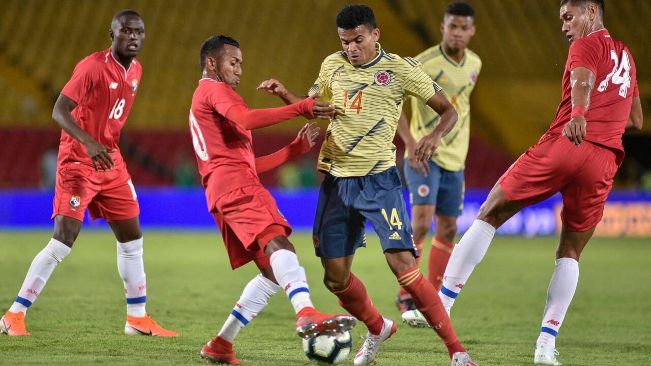 Colombia vs. Panamá en amistoso durante 2019.