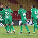 BOGOTÁ - COLOMBIA, 21-03-2021 .Millonarios y Atlético Nacional en partido por la fecha 13 como parte de la Liga BetPlay DIMAYOR 2021 jugado en el estadio Nemesio Camacho El Campín de la ciudad de Bogotá /Millonarios and Atletico Nacional in match for the date 13 as part of the BetPlay DIMAYOR League I 2021 played at Nemesio Camacho El Campin stadium in Bogota city. Photo: VizzorImage / Felipe Caicedo / Staff