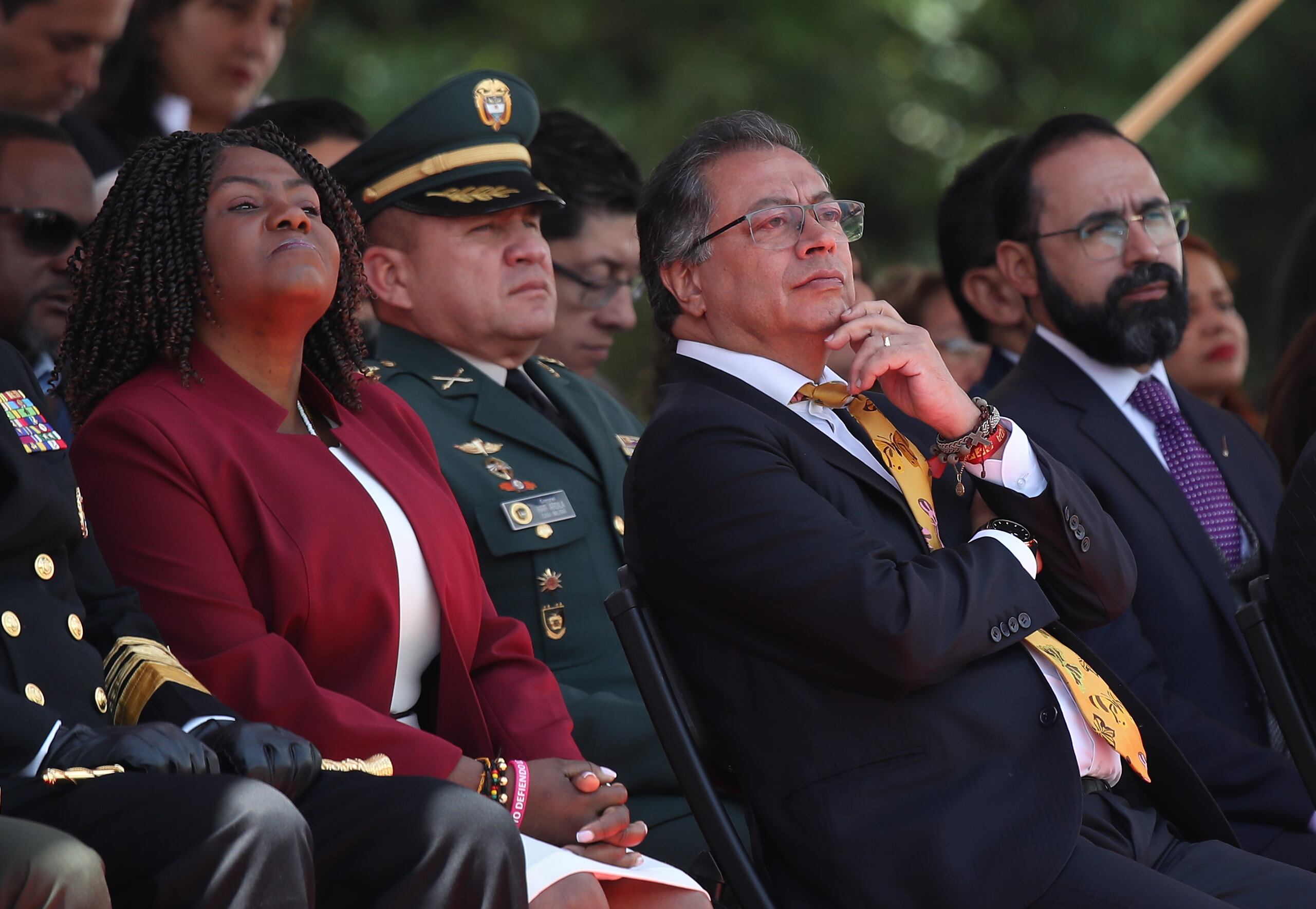 Presidente Gustavo Petro  y la Vicepresidenta  Francia Márquez
Ceremonia de conmemoración de los 205 años de la Batalla de Boyacá y  los 214 años de la creación del Ejército Nacional 
Dos años del gobierno Petro
Puente de  Boyacá  agosto 7 del 2024
Foto Guillermo Torres Reina / Semana