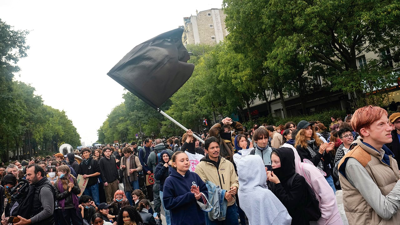 Protestas en París.