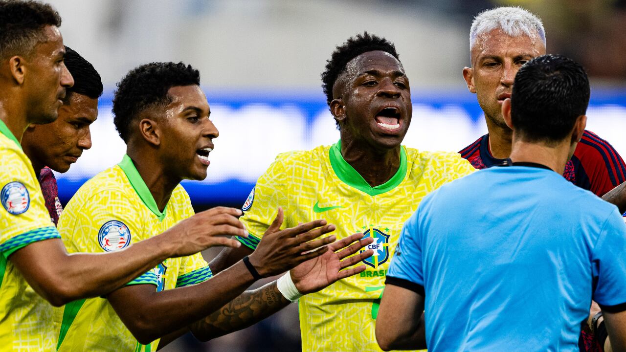 Vinícius Júnior en el empate ante Costa Rica por Copa América 2024