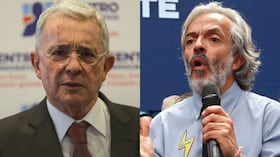 Expresidente Álvaro Uribe Vélez y Juan Daniel Oviedo.