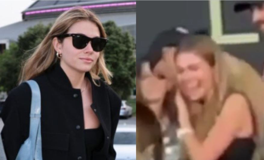 Clara Chía se vio muy feliz durante el concierto