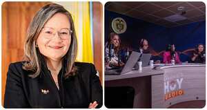 Cielo Rusinque celebra por el nacimiento de la emisora del Gobierno.