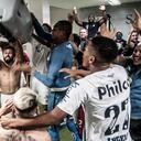 Celebración Santos de Brasil. Foto: @SantosFC - Twitter oficial