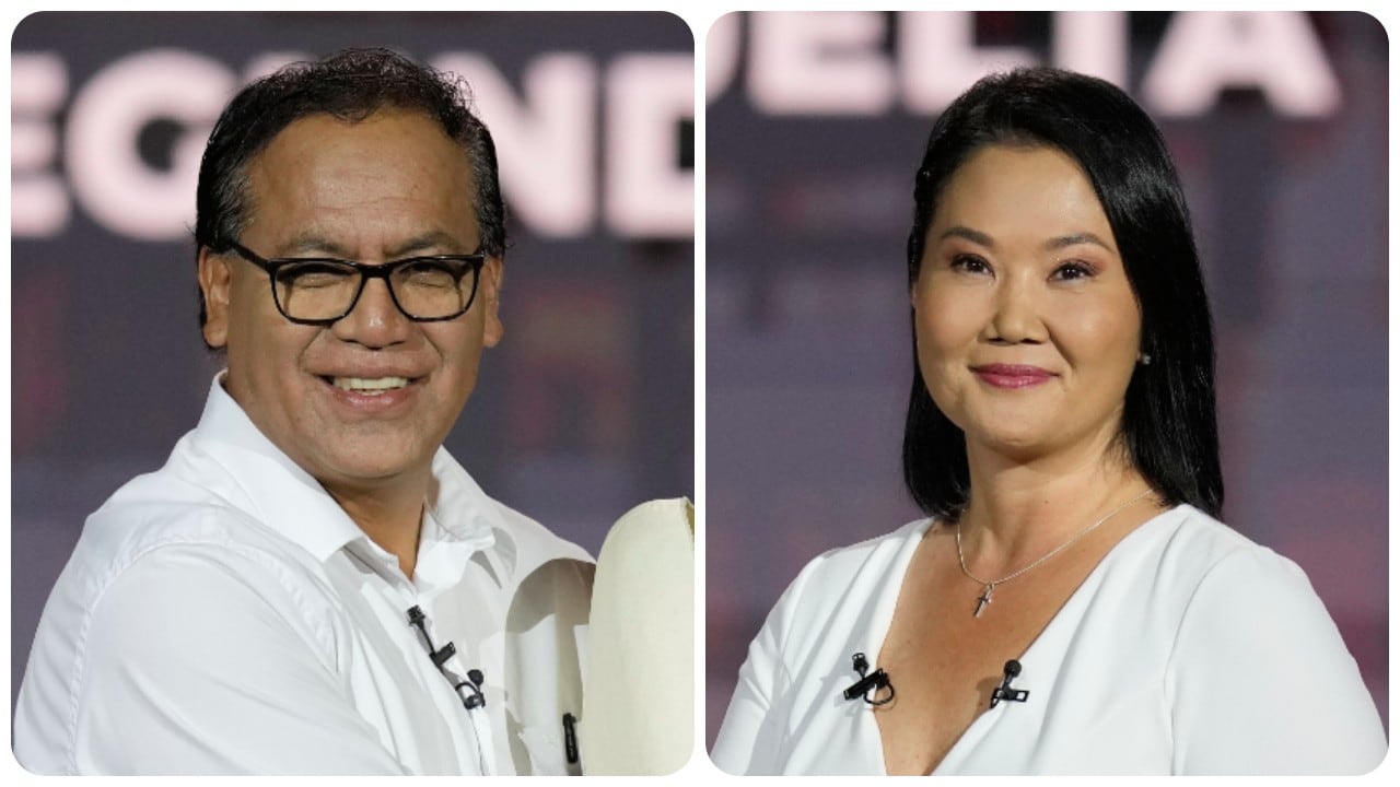 La derechista Keiko Fujimori y el izquierdista Roberto Sánchez son los candidatos para las elecciones en Perú.