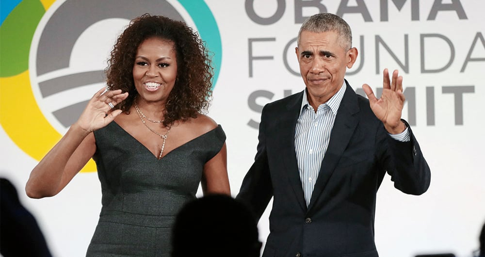Michelle Obama y su esposo, el expresidente Barack Obama.