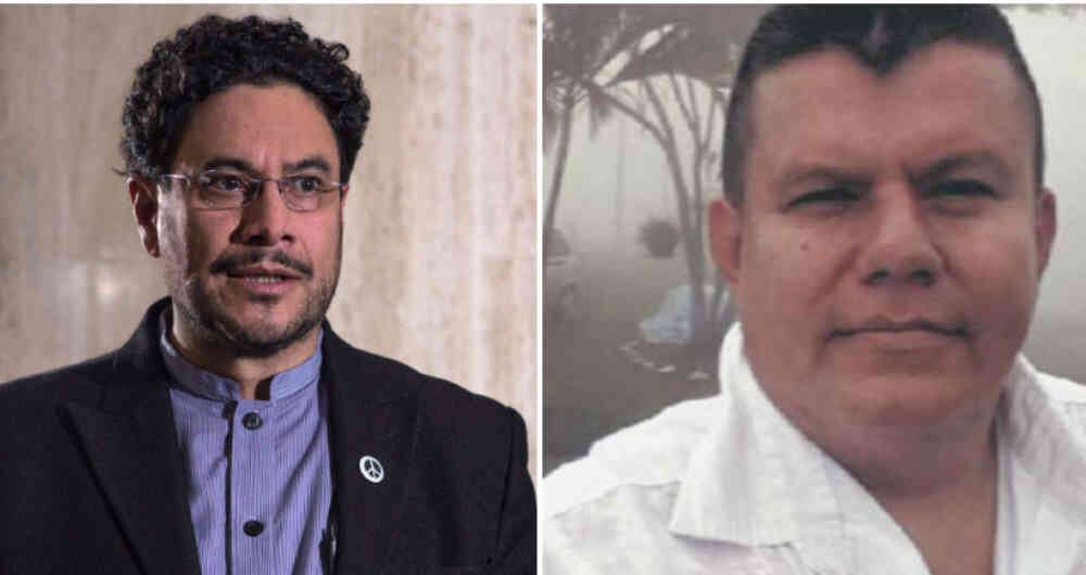 El senador Iván Cepeda y Carlos Eduardo López, alias Caliche