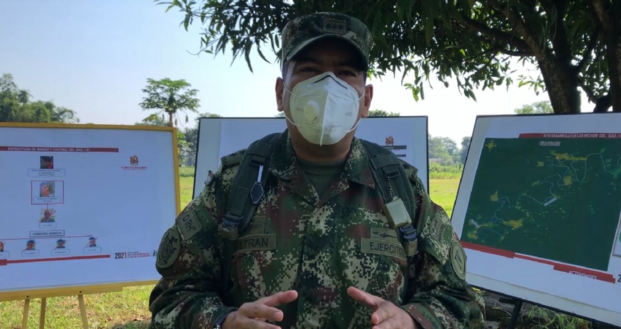 Mayor general Antonio María Beltrán Díaz, comandante Cuarta División del Ejército Nacional en el Meta.