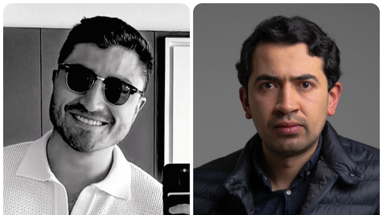 Andrés Sarabia, hermano de Laura Sarabia, y el concejal de Bogotá, Daniel Briceño.