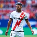 PAMPLONA, SPAIN - OCTOBER 02: Radamel Falcao Garcia of Rayo Vallecano reacts during the La Liga Santander match between CA Osasuna and Rayo Vallecano at Estadio El Sadar on October 02, 2021 in Pamplona, Spain. (Photo by Juan Manuel Serrano Arce/Getty Images)