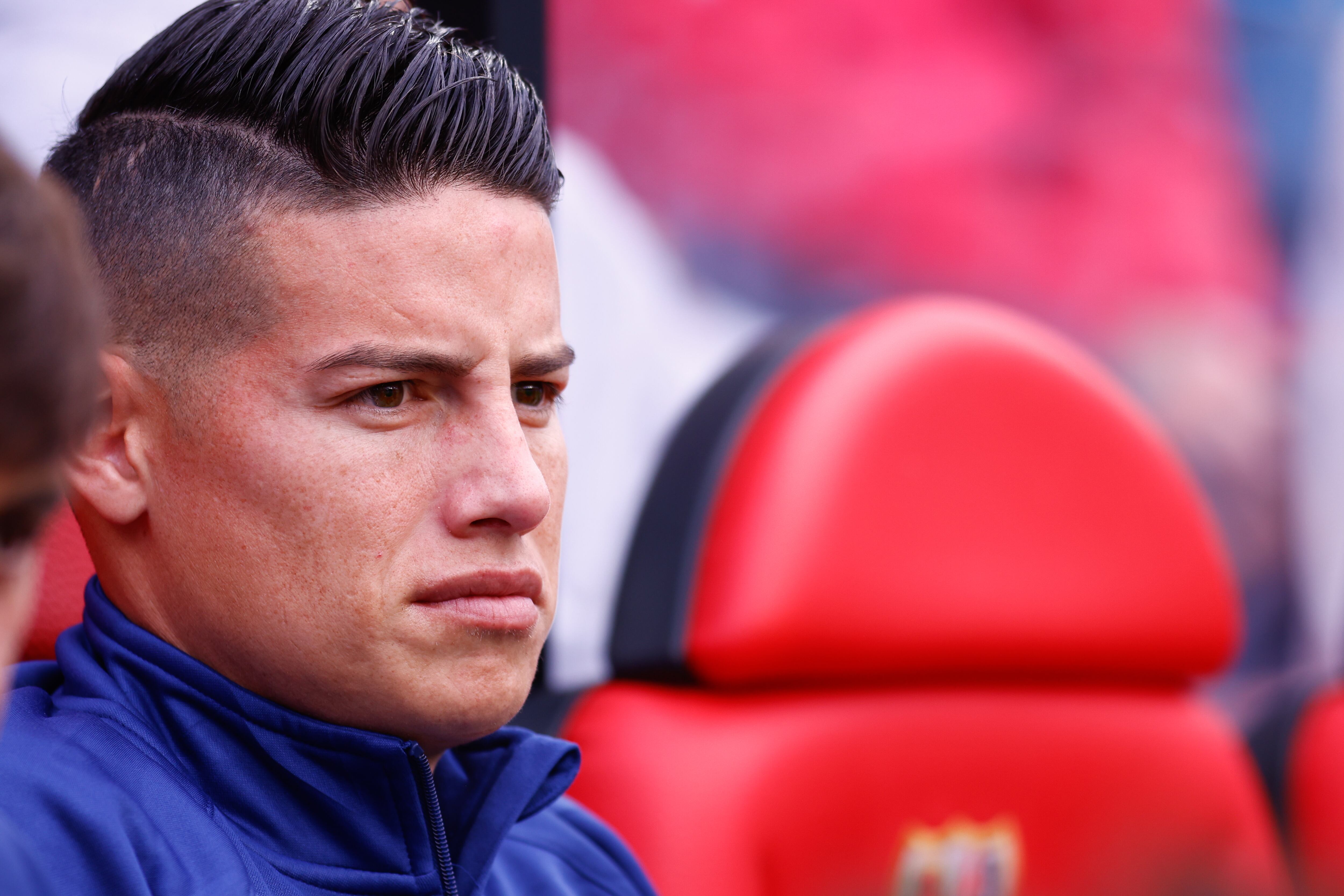 MADRID, SPAIN - OCTOBER 26: James Rodriguez of Rayo Vallecano looks on during the Spanish League, LaLiga EA Sports, football match played between Rayo Vallecano and Deportivo Alaves at Estadio de Vallecas on October 26, 2024, in Madrid, Spain. (Photo By Dennis Agyeman/Europa Press via Getty Images)
