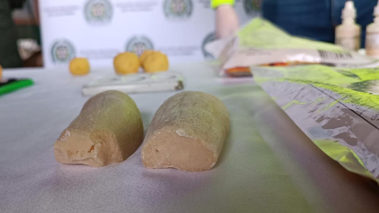 La droga era transportada en moldes de yuca
