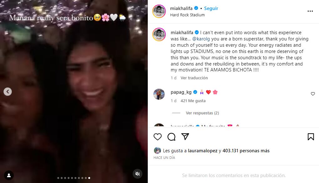 Foto: Instagram @miakhalifa.