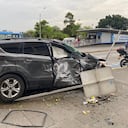 Así quedó la camioneta de Freddy Rincón