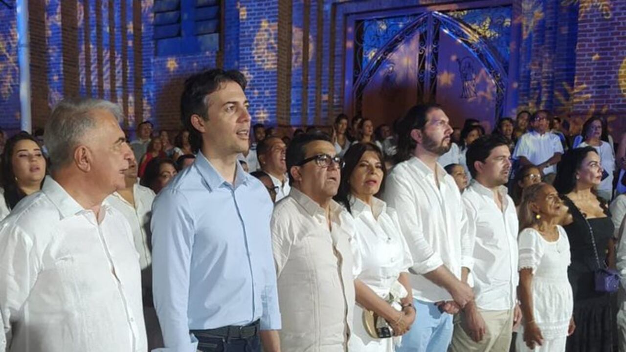 Daniel Quintero, exalcalde de Medellín, en la posesión de German Casagua como alcalde de Neiva