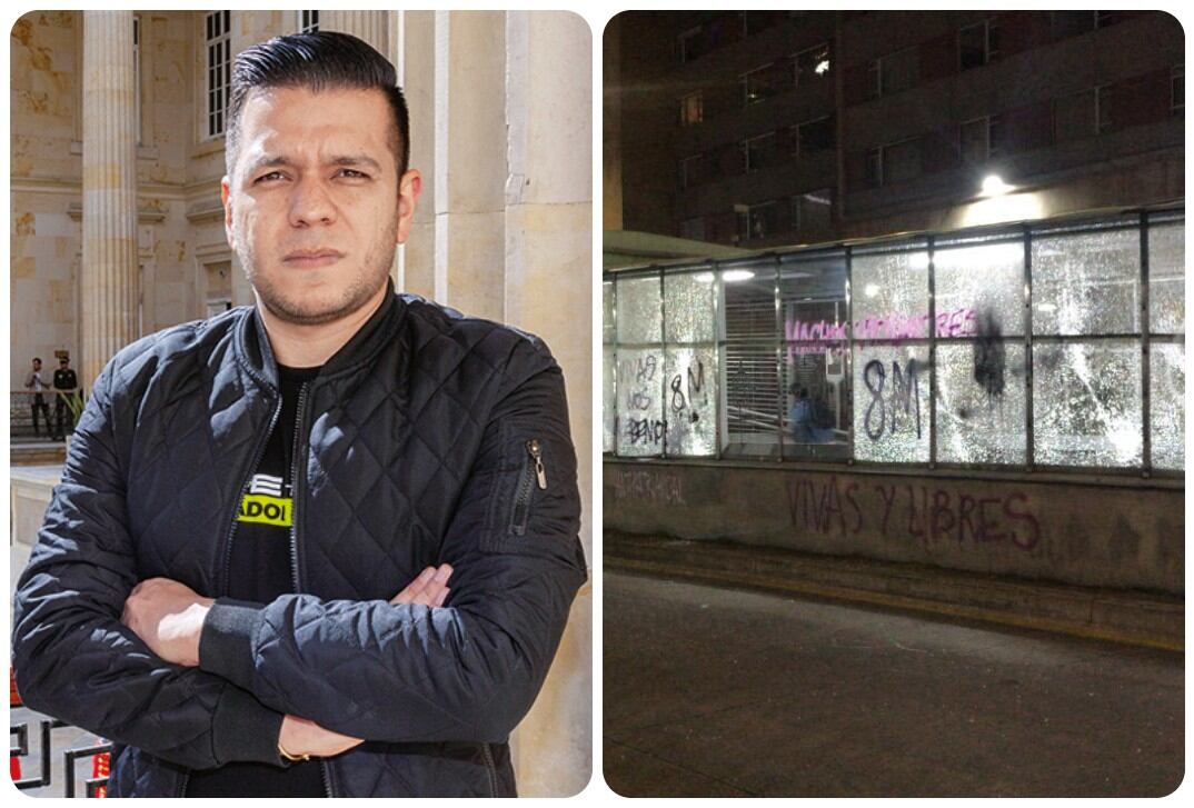 El senador Jota Pe Hernández explotó por vandalismo en marchas del 8M.