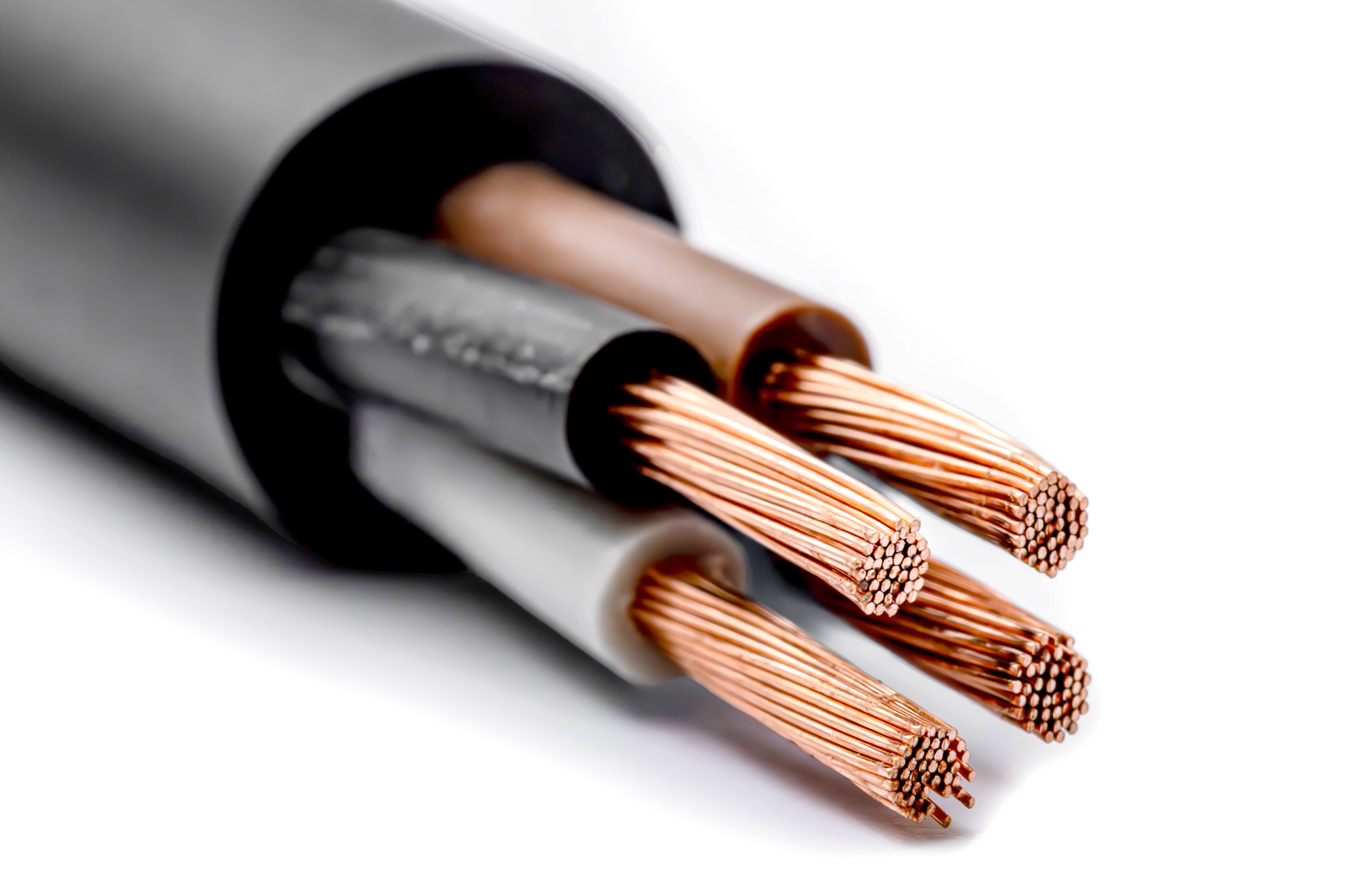 Imagen de referencia de un cable con el filtro de ferrita.